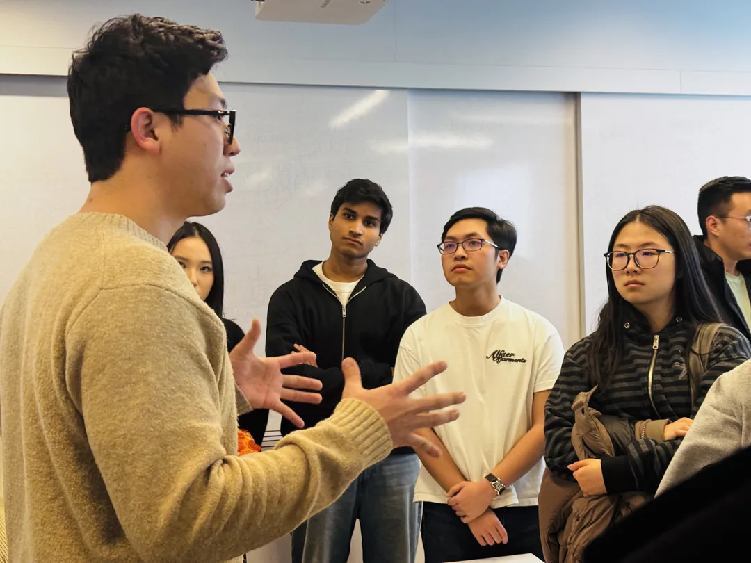 Students listening at a PMC event